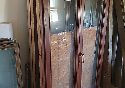Fereastre termopan lemn 110,5x174,5cm, 2 canate (3 bucăți)
